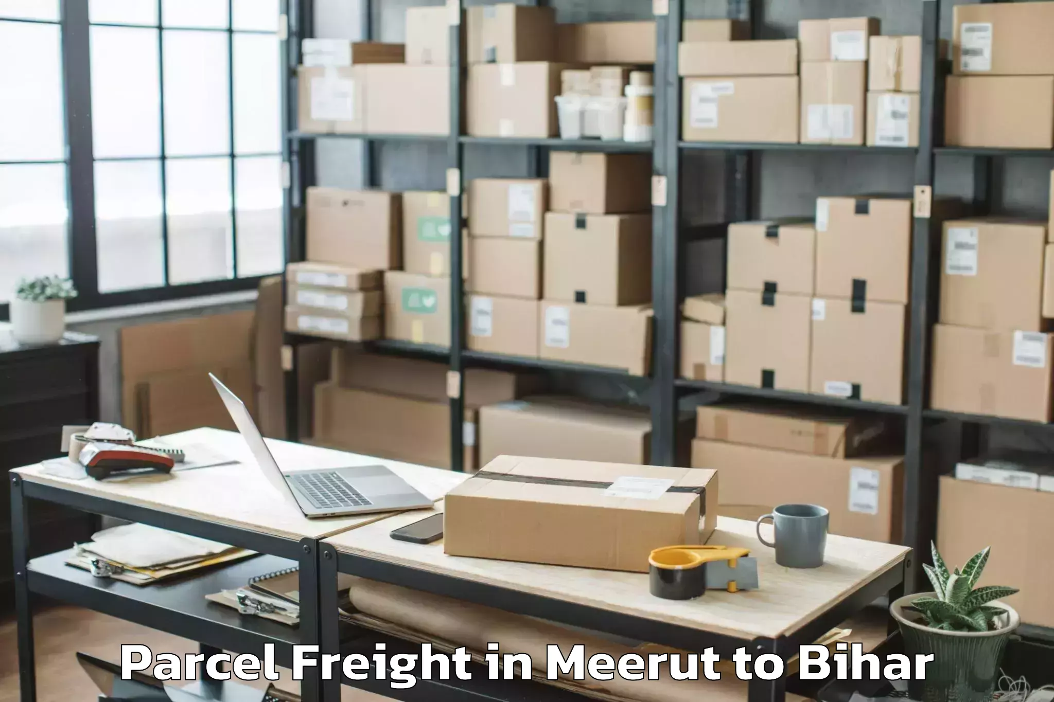 Reliable Meerut to Simri Bakthiyarpur Parcel Freight